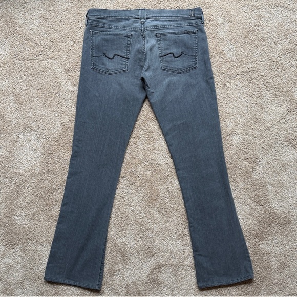 7 For All Mankind Rocker Bootcut Jeans | Charcoal Black 31 | USA Made - Picture 3 of 15